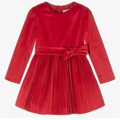 Age 3-4 Mayoral Red Velvet Dress (Christmas dress)