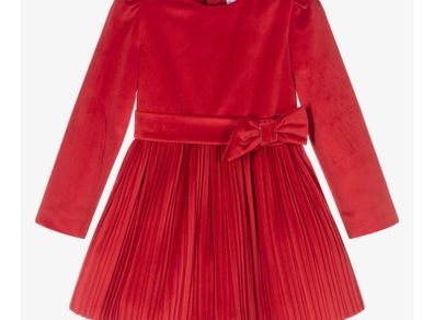 Age 3-4 Mayoral Red Velvet Dress (Christmas dress)