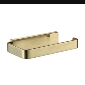 Set 3 Luxury SOLID BRASS construction Brushed gold bathroom accessories set