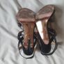 Una healy battle lines gladiator hi heels size 5 black leather Image 10