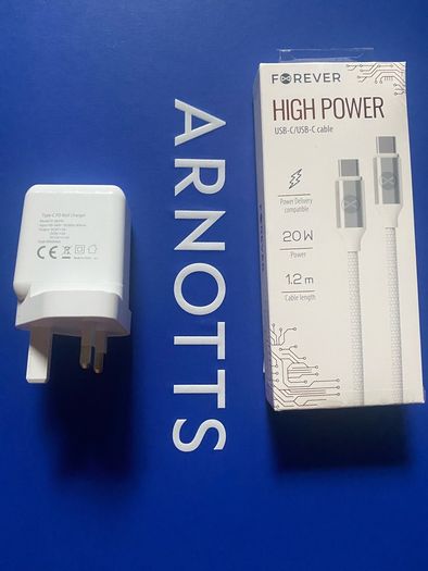 usb wall fast charger 18 watt type C with fast charging cable usb type c 20 watt