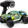 Blue Remote Controlled  remote control RC Car 45 km/h, 1:18, 2 Batteries, 4WD 100 m, Monster Truck RTR Buggy Vehicle Truck Remote Controlled Model Car Image 2