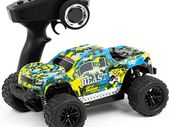 Blue Remote Controlled  remote control RC Car 45 km/h, 1:18, 2 Batteries, 4WD 100 m, Monster Truck RTR Buggy Vehicle Truck Remote Controlled Model Car