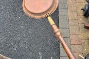 antique copper bed warmer