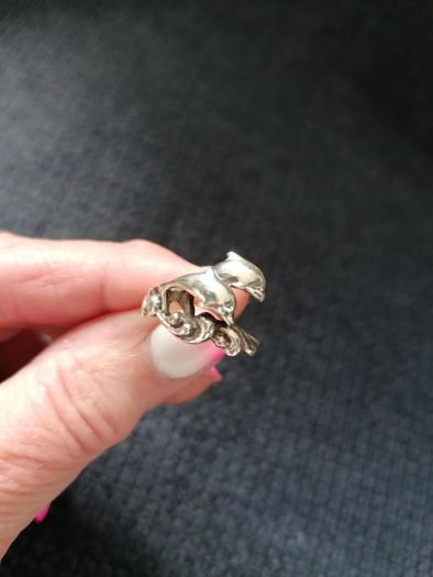 Stg Silver Dolphin Ring
