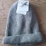 Beanie Hat and Scarf with Lace Image 2