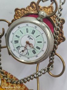 Old Pocket watch and stand