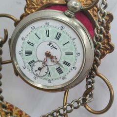 Old Pocket watch and stand