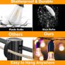 Festoon Lights Outdoor 60FT, String Lights Mains Powered Waterproof with 31Pcs ST38 Plastic LED Bulbs, 2200K Warm White Garden Patio String Lights for Party Decor Wedding (FREE POSTAGE) Image 4