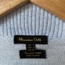 Massimo Dutti Pastel Light Blue Open-Front Ribbed Knit Cardigan Size Small Image 3