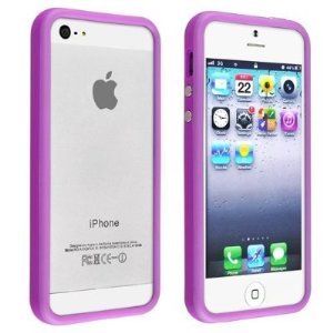 Bumper Case for IPhone 5 Free Screen Protector Front Back