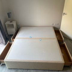 King size Divan Bedframe with 4 sturdy drawers