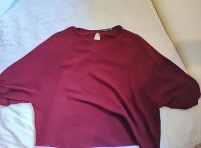 Boohoo Burgundy top Size 8 UK