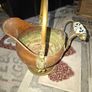 Antique Small Copper and Brass Cauldron on a Pedestal, Price is for 1 Postage Available Image 4