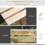 Outsunny 4-Seater Wooden Picnic Bench Set-Fir Wood Image 3