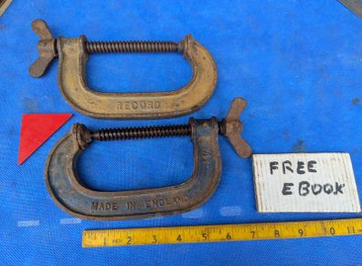 Pair of 4" Record G Clamps
