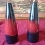 Rocha.John Rocha 17.25 Inches Tall Glazed Ceramic Vase Made In Portugal And Pair Of Siding Vases Image 7