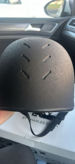 Charles own skull helmet