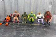 Vintage Masters of the Universe, He-man, Prince Adam, Stinker, Grizzlor, Whiplash, Mossman, c1980s
