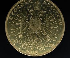 1915 Austrian 100 Coronas Gold Coin