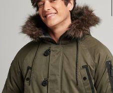 Super Dry Mens Vintage Parka Jacket