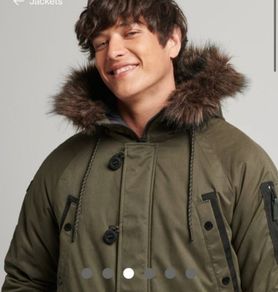 Super Dry Mens Vintage Parka Jacket