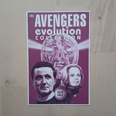 The Avengers Postcard Steed & Gale