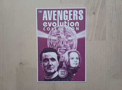 The Avengers Postcard Steed & Gale