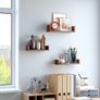 New Set of 3 U-Shaped Rustic Shelves - FREE P&P Image 2
