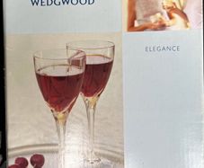 Set of 4 Wedgewood Crystal Wine Glasses, brand new in box.