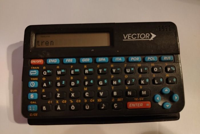 vintage Mini 8-Language Electronic Translator
