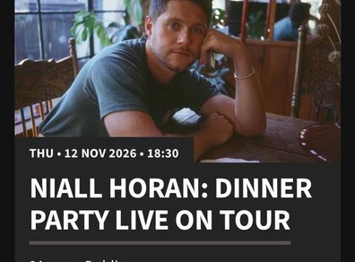 x2 Standing Tickets - Niall Horan