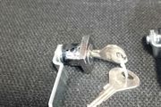 Steel cabinet locks with keys