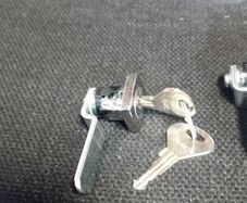 Steel cabinet locks with keys