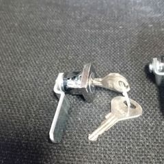 Steel cabinet locks with keys