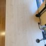 Home Office Desk - Beech with silver cantilever Image 3