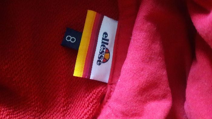 Ellesse red hoodie size uk8