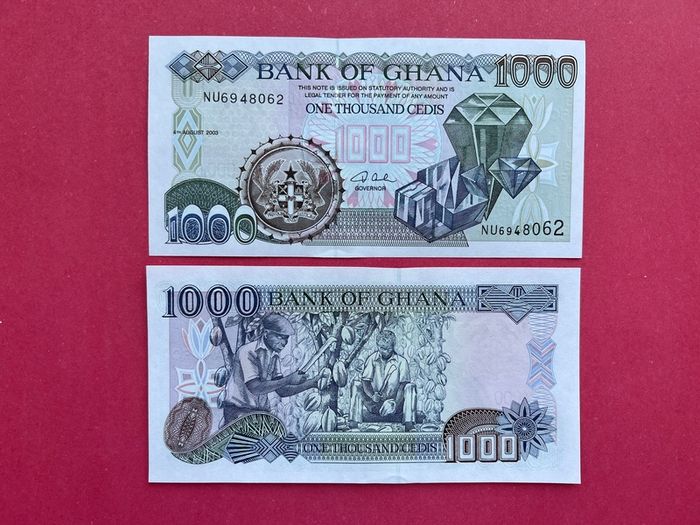 Ghana  1,000  Cedis. 2003   ( uncirculated )