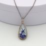 Vinage 835 Silver Delft Ceramic Necklace Image 6