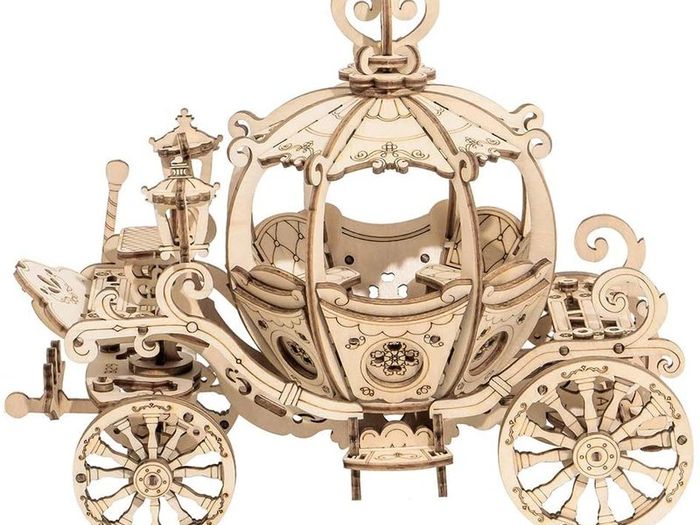 Wooden Puzzle 3D Jigsaw Mechanical Model Construction Toys Gift for Kids 14 Years Old and Up (Airship)