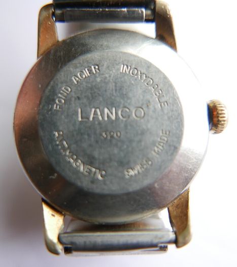 Vintage Lanco Mechanical Watch  Men's Watch Vintage SWISS Made Lanco 320 (works well and keeps time)