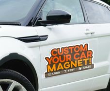 Custom Car Magnet with Your Logo - Magnetic Car Signs with Your Design - Custom Magnetic Car Decal for Marketing Fathers Day Gifts