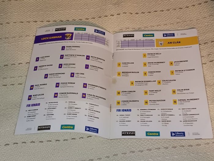 Gaa Programme For Sale Here