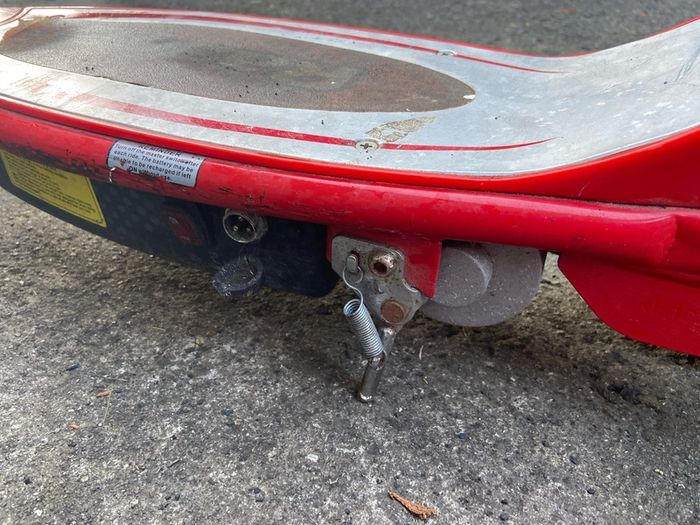 Red Razor electric kids scooter