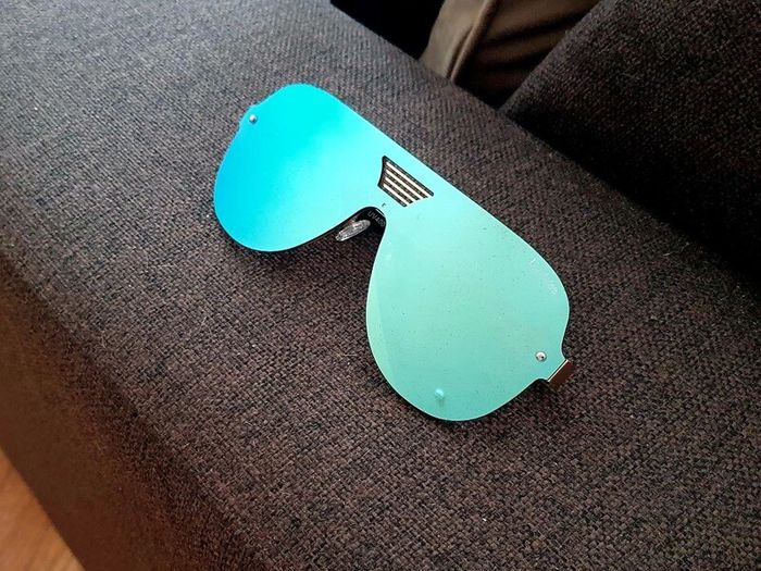 Mirrored Sunglasses with Case & Pouch