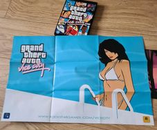 Grand Theft Auto: Vice City (Rockstar) PC CD-Rom Game, Box, Manual, Map, Sticker