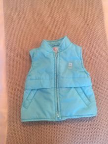 Gorgeous turquoise gillet 6-12 mths