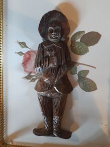 Folk Art Chip Carved Man