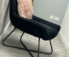 Black stylish armchair
