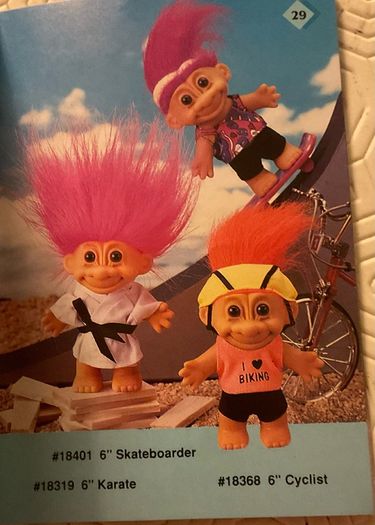 Vintage karate 90's Russ troll doll